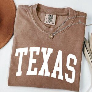 NEW Unisex Fit Texas Crewneck Tee Shirt